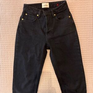 Sezane High Rise Black Jeans